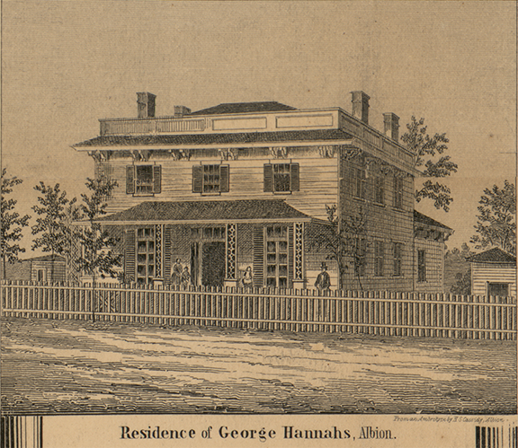 Residence, George Hannahs - Albion, Calhoun 1858