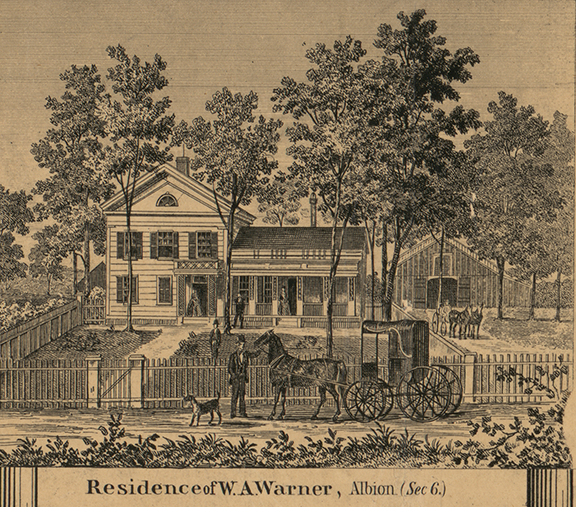 Residence, W.A. Warner, Section 6 - Albion, Calhoun 1858