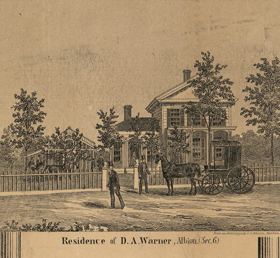 Residence, D.A. Warner, Section 6 - Albion, Calhoun 1858