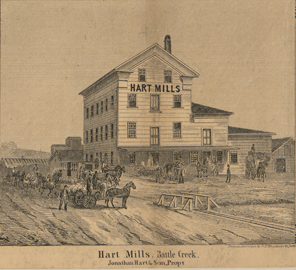 Hart Mills, Jonathan Hart & Son, Proprietors - Battle Creek, Calhoun 1858