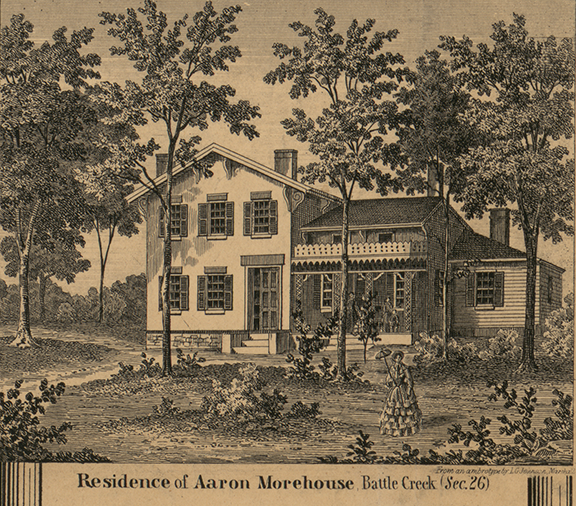Residence, Aaron Morehouse, Section 26 - Battle Creek, Calhoun 1858