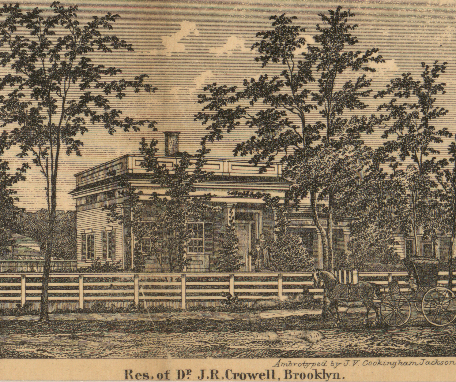 Residence, Dr. J.R. Crowell, Brooklyn, Jackson 1858