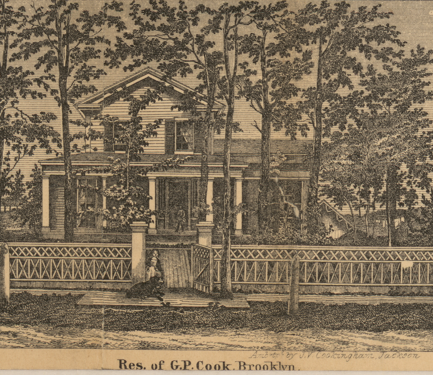 Residence, G.P. Cook, Brooklyn, Jackson 1858
