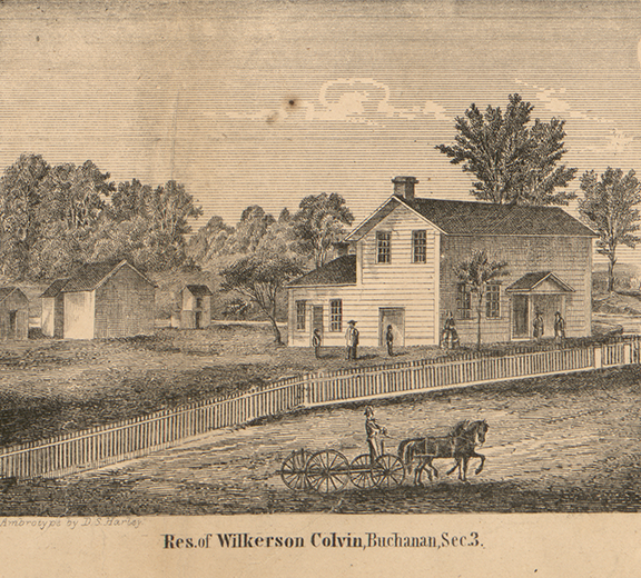 Residence, Wilkerson Colvin, Section 3 - Buchanan, Berrien 1860