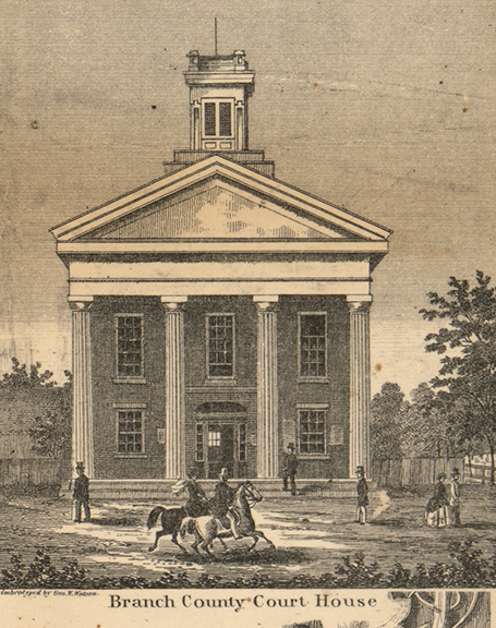 Branch County Courthouse - Coldwater, Branch 1858