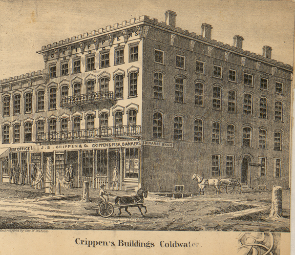 Crippen's Buildings - Coldwater, Branch 1858