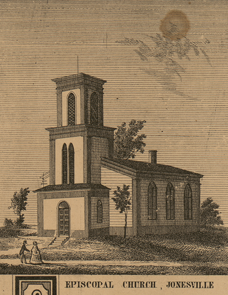 Episcopal Church, Jonesville, Fayette, Hillsdale 1857