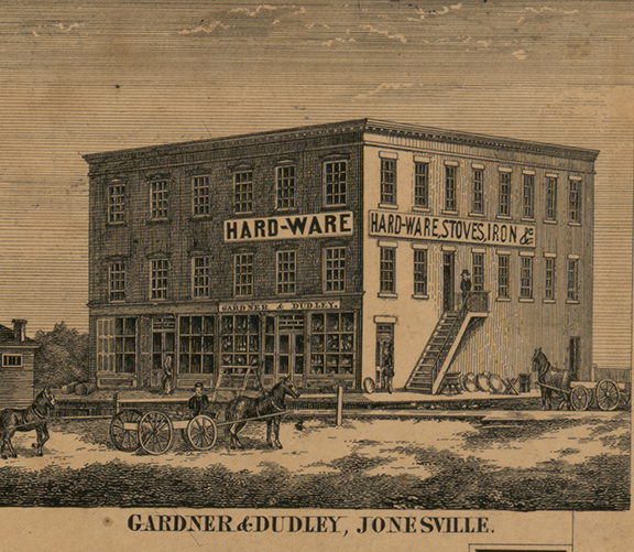 Gardner & Dudley, Jonesville, Fayette, Hillsdale 1857