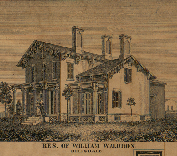 Residence, William Waldron, Fayette, Hillsdale 1857