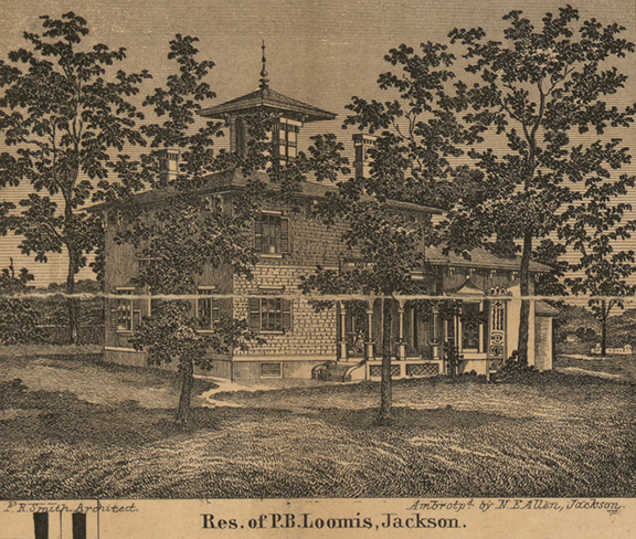 Residence, P.B Loomis, Jackson, Jackson 1858