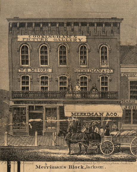Merriman's Block, Jackson, Jackson 1858