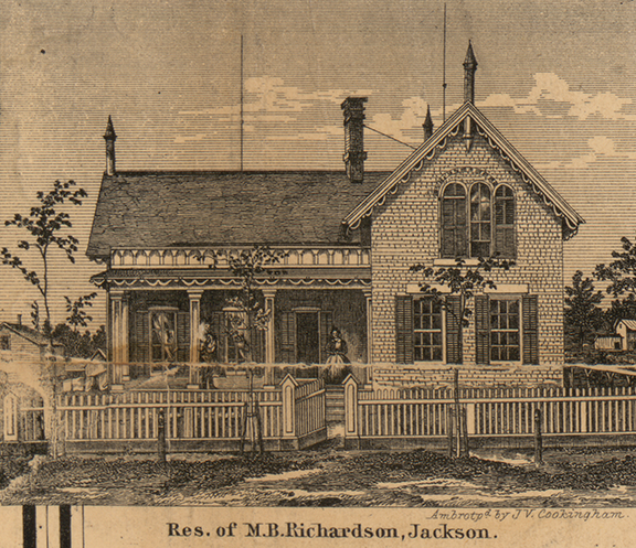Residence, M.B. Richardson, Jackson, Jackson 1858