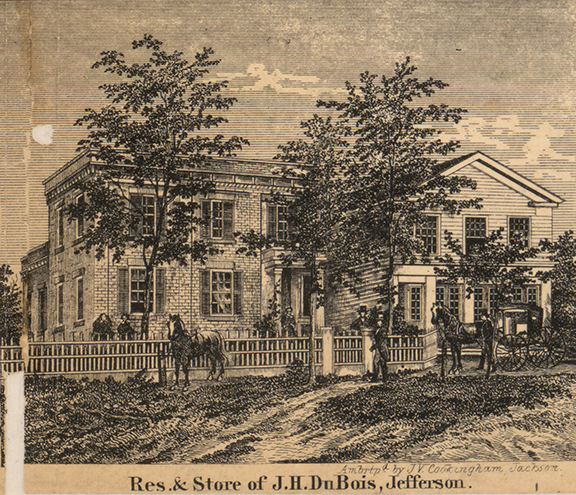 Residence & Store, J.H. DuBois, Jefferson, Jackson 1858