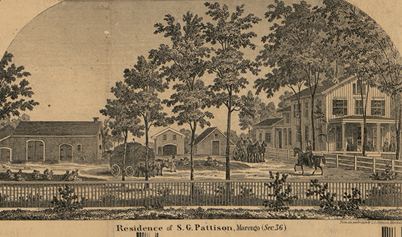 Residence, S.G. Pattison, Section 36 - Marengo, Calhoun 1858