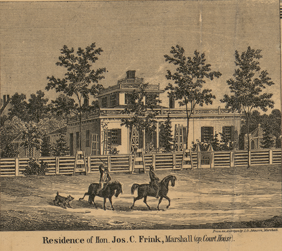 Residence, Hon. Jos.C. Frink - Marshall, Calhoun 1858