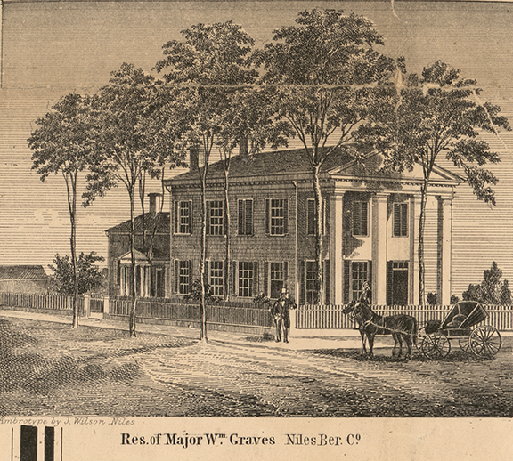 Residence, Major Wm. Graves - Niles, Berrien 1860