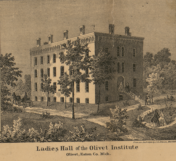 Ladies Hall of the Olivet Institute - Olivet, Eaton 1858