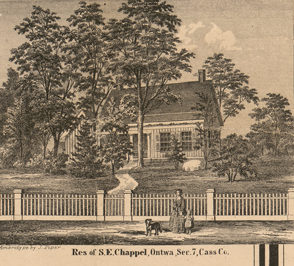 Residence, S.E. Chappel, Section 7 - Ontwa, Cass 1860