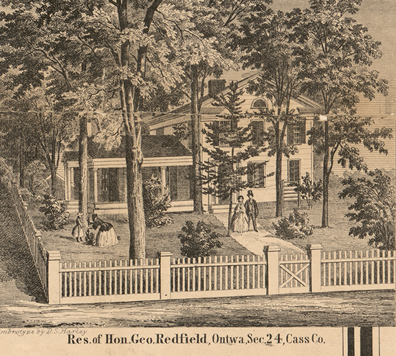 Residence, Hon. Geo. Redfield, Section 24 - Ontwa, Cass 1860
