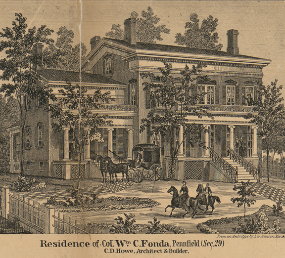 Residence, Col. Wm.C. Fonda, C.D. Howe, Architect & Builder, Section 29 - Pennfield, Calhoun 1858