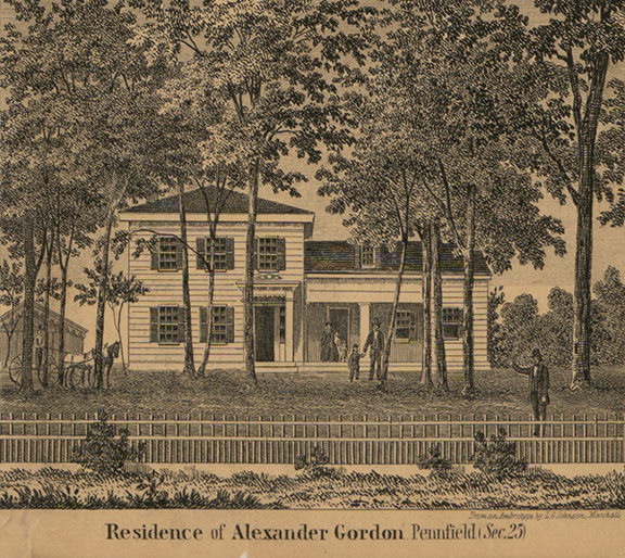 Residence, Alexander Gordon - Pennfield, Calhoun 1858