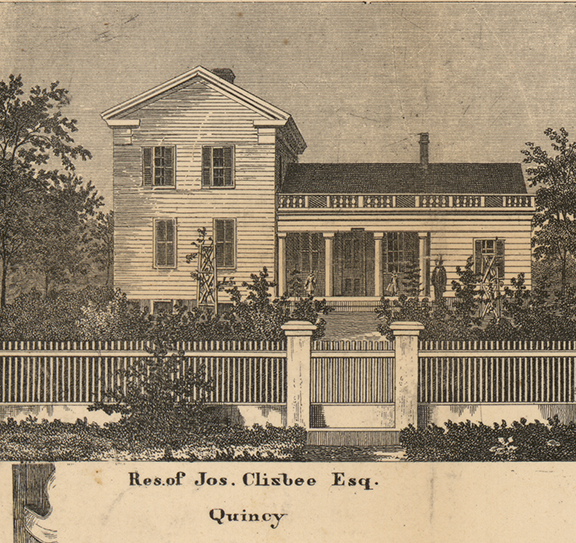 Residence, Jos. Clizbee, Esq. - Quincy, Branch 1858
