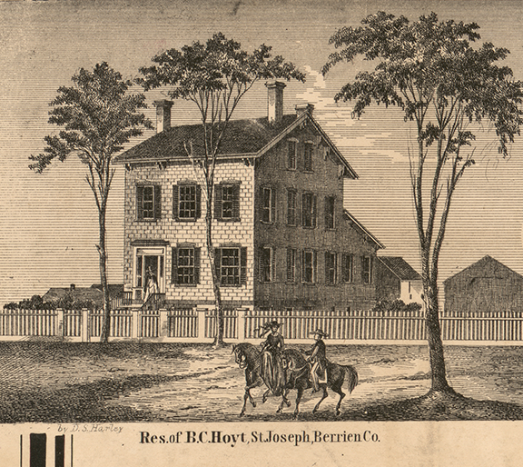Residence, B.C. Hoyt - St. Joseph, Berrien 1860