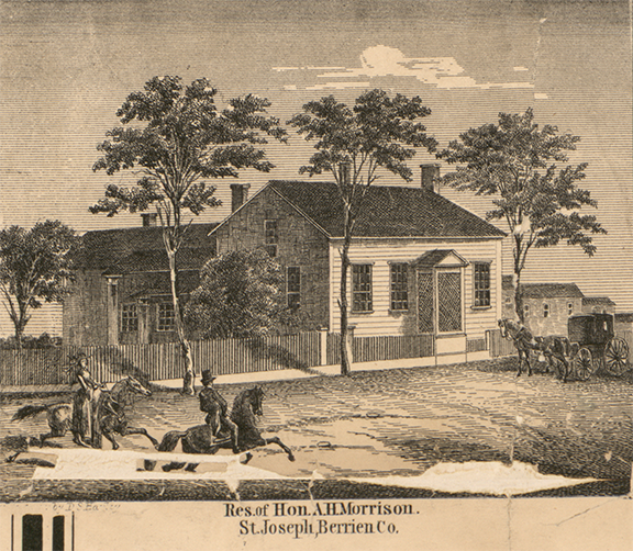 Residence, Hon. A.H. Morrison - St. Joseph, Berrien 1860