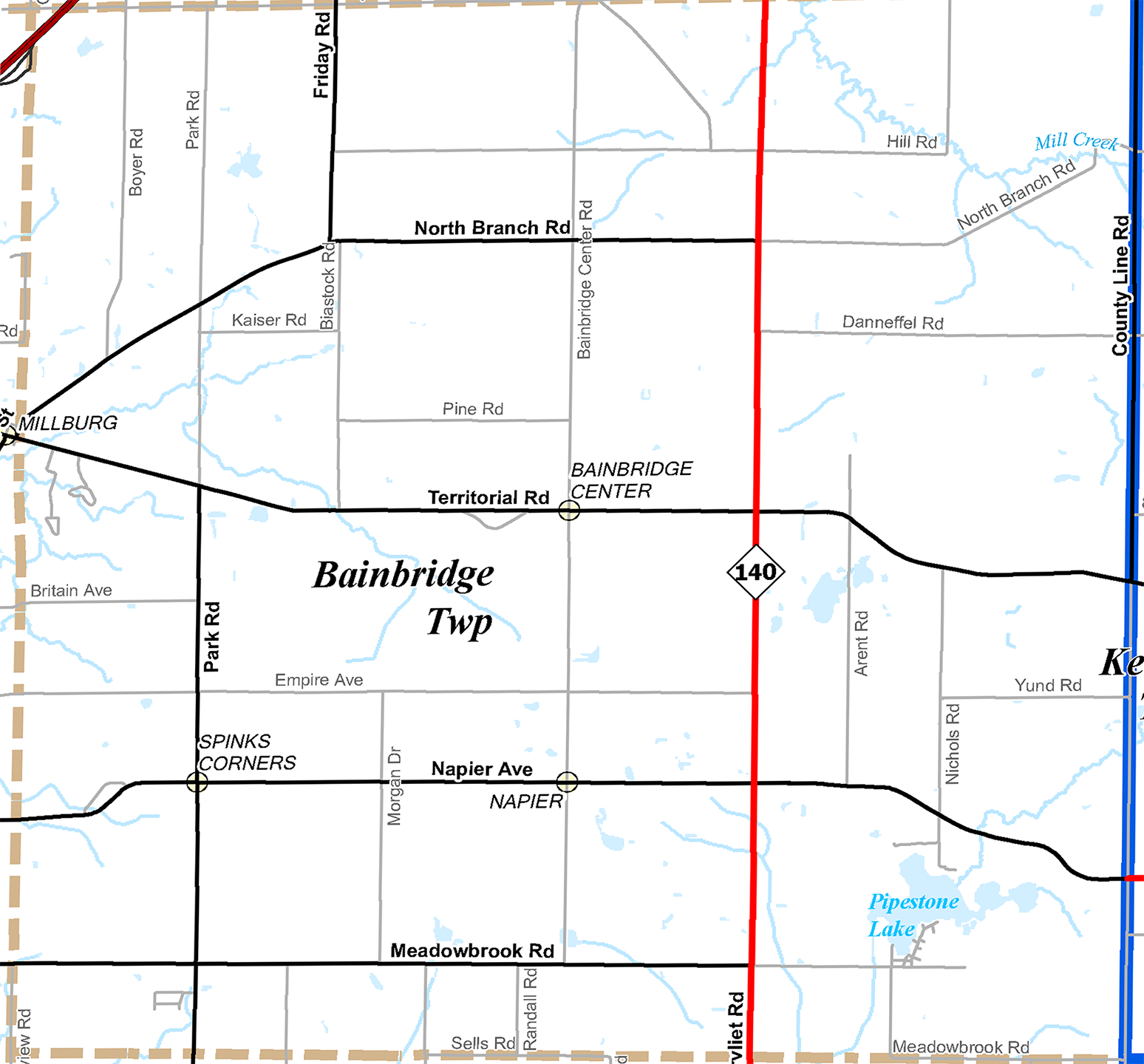 2009 Bainbridge Township, Michigan map