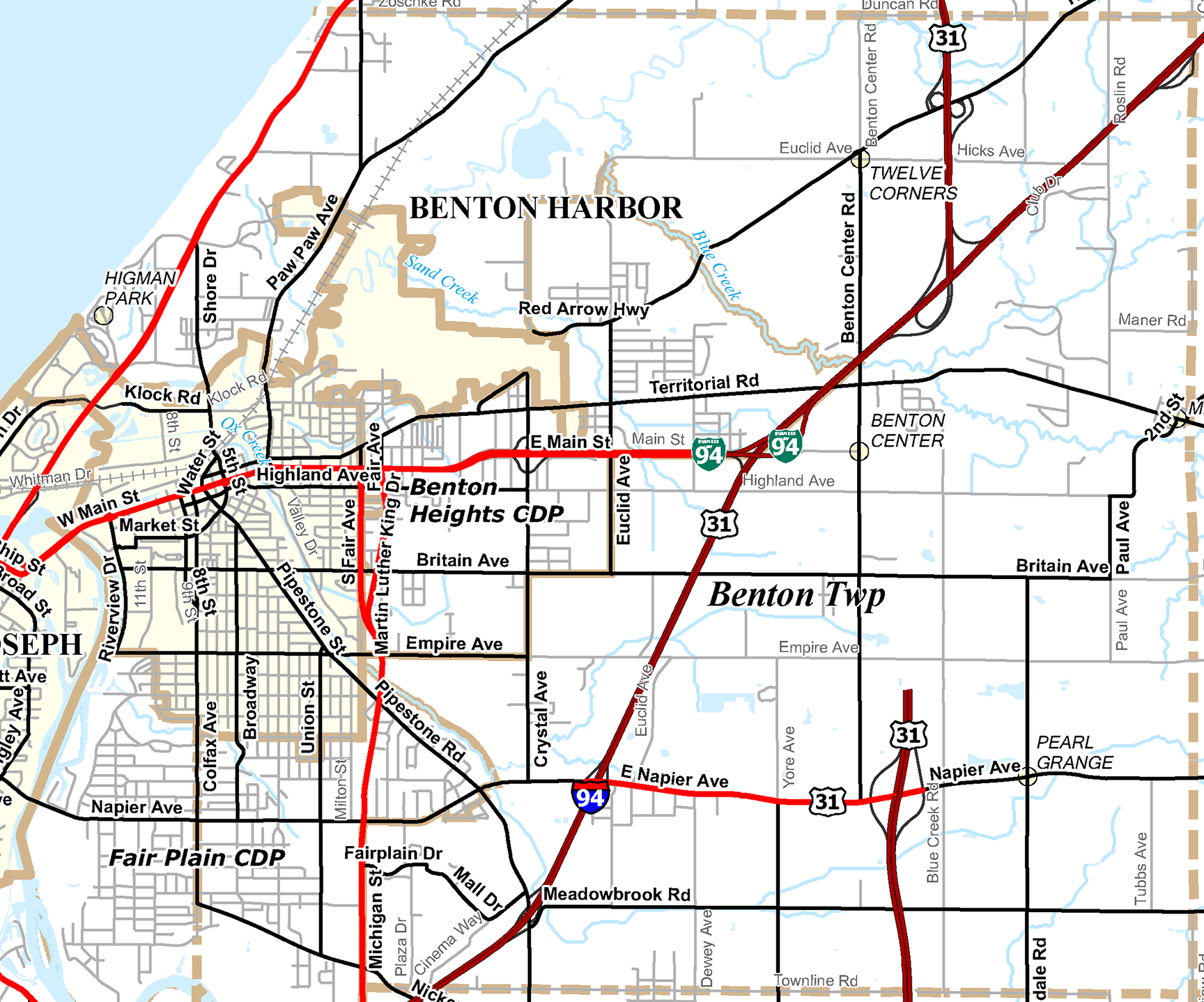 2009 Benton Township, Michigan map