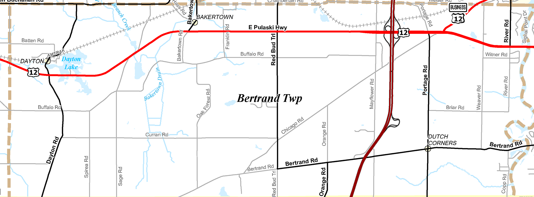 2009 Bertrand Township, Michigan map