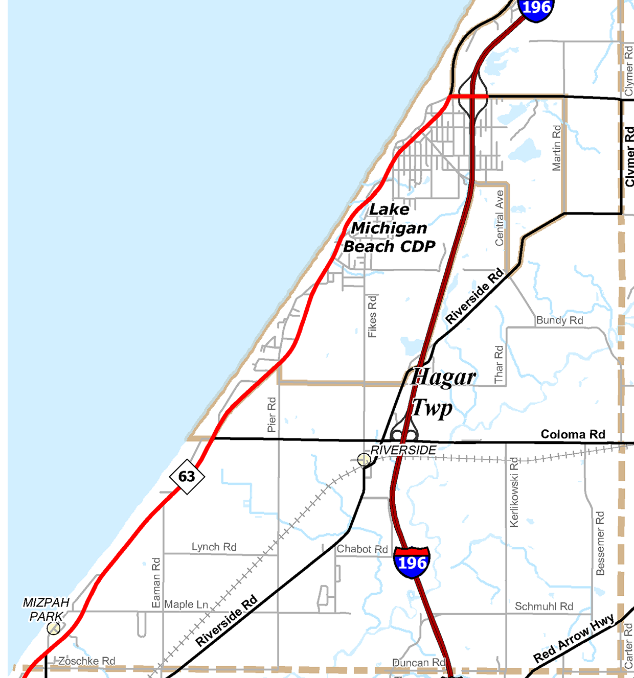 2009 Hagar Township, Michigan map