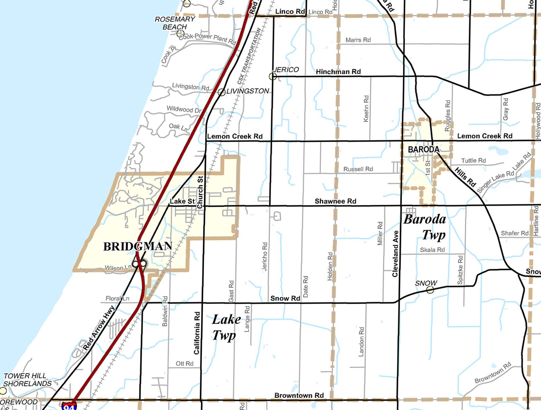 2009 Lake Township, Michigan map