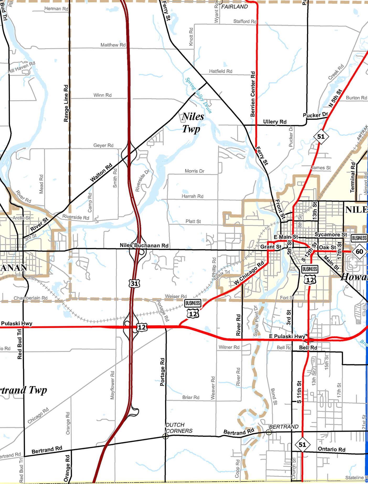 2009 Niles Township, Michigan map