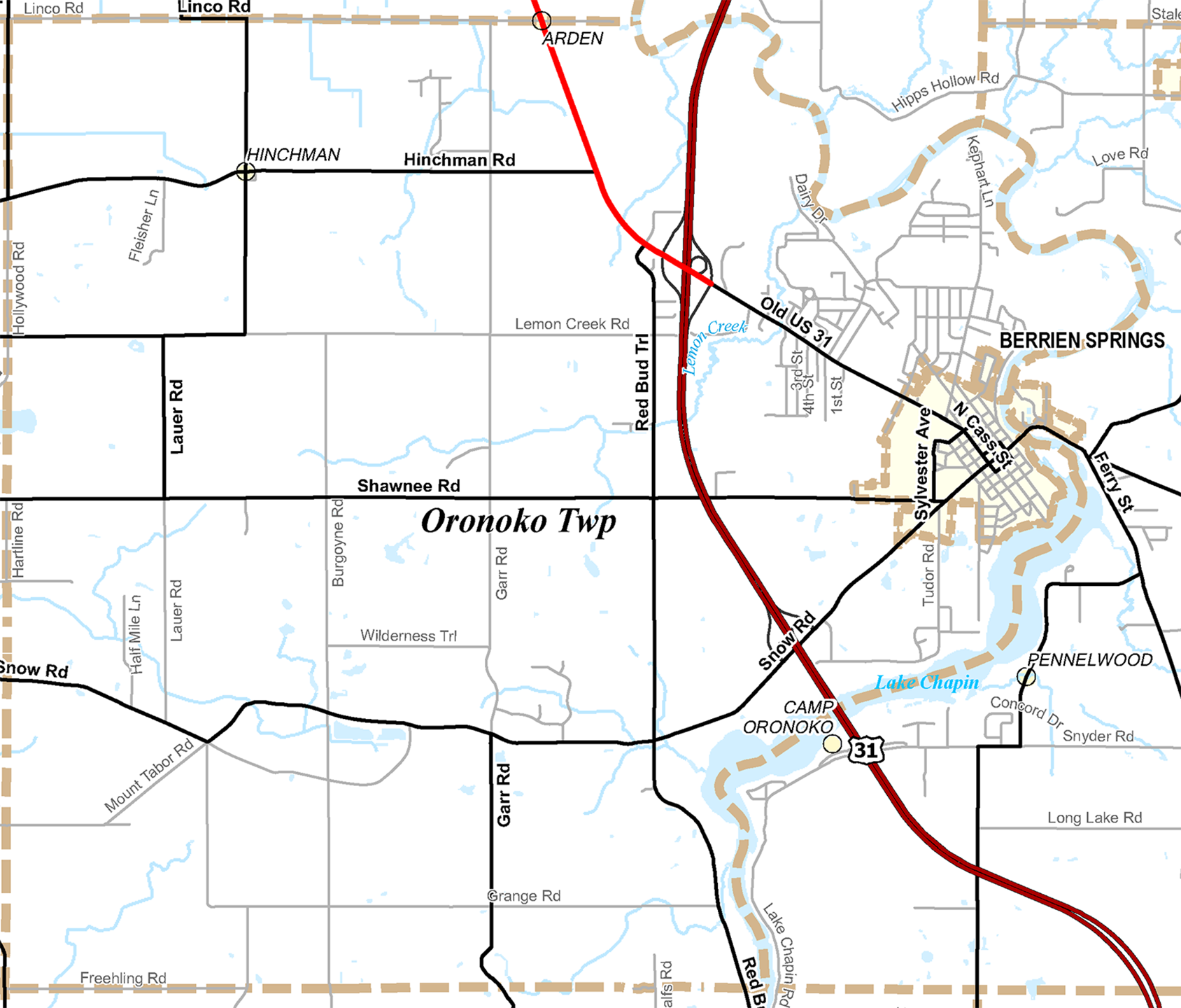 2009 Oronoko Township, Michigan map