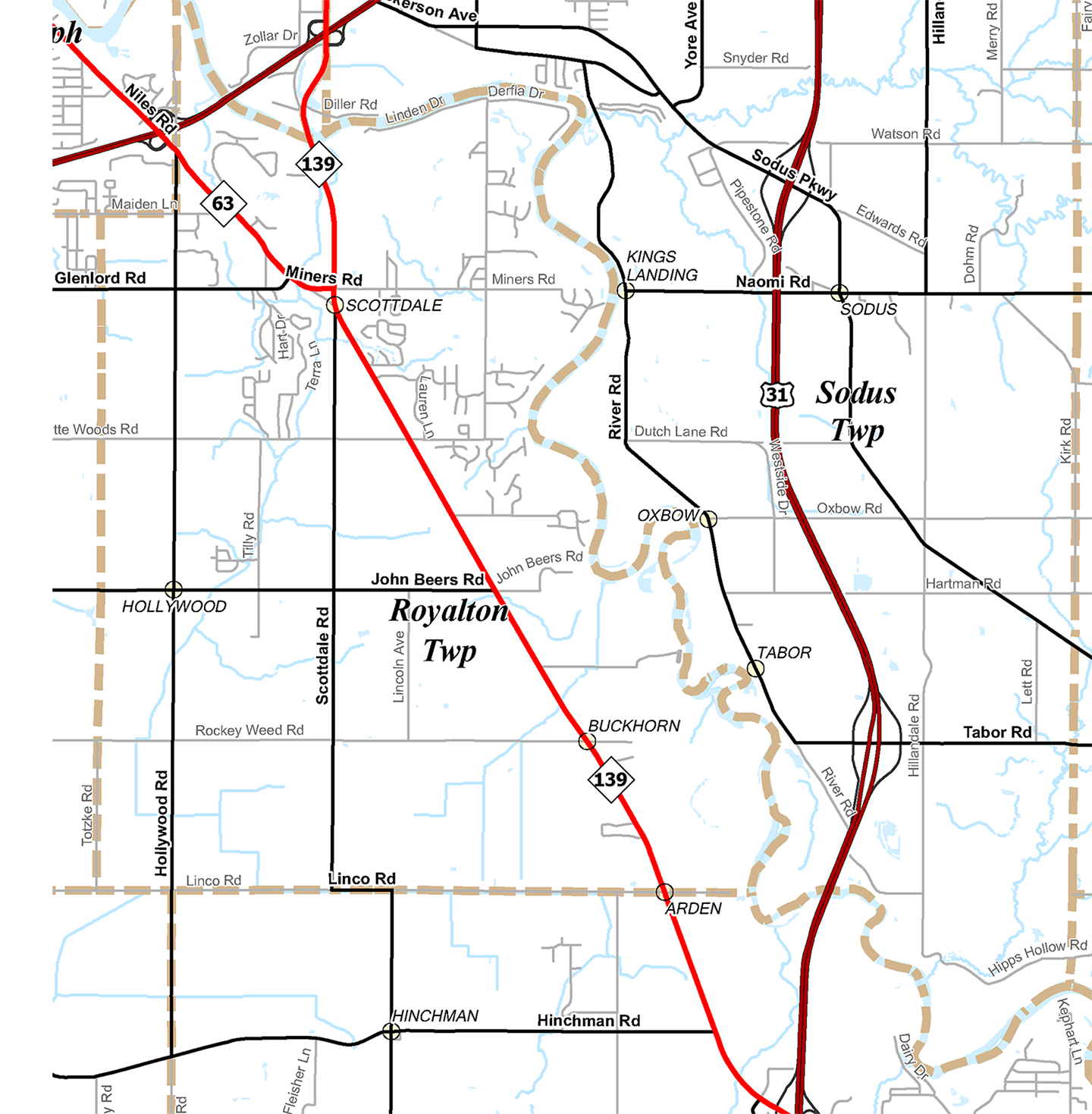 2009 Sodus Township, Michigan map