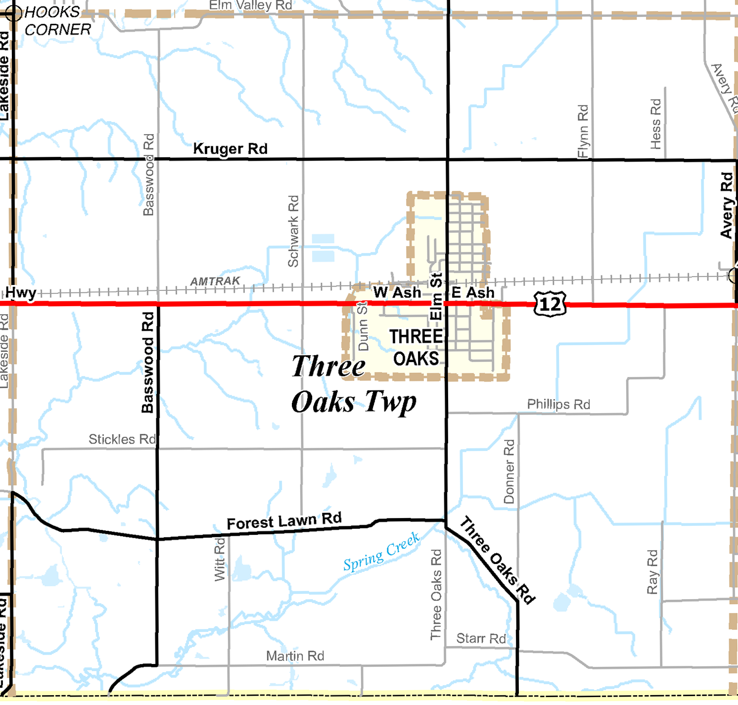 2009 Three Oaks Township, Michigan map