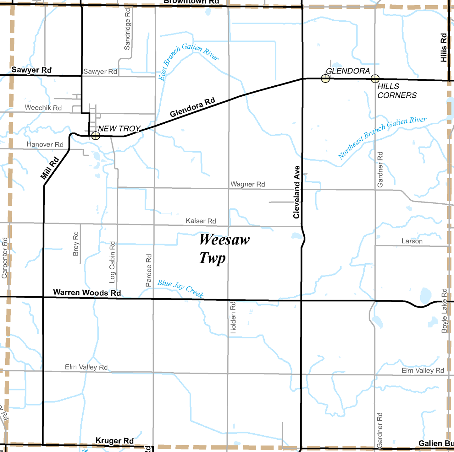 2009 Weesaw Township, Michigan map