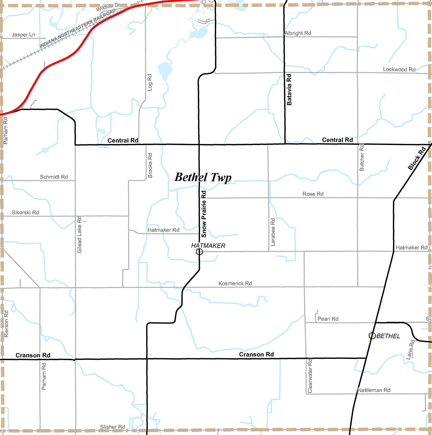 2009 Bethel Township, Michigan map