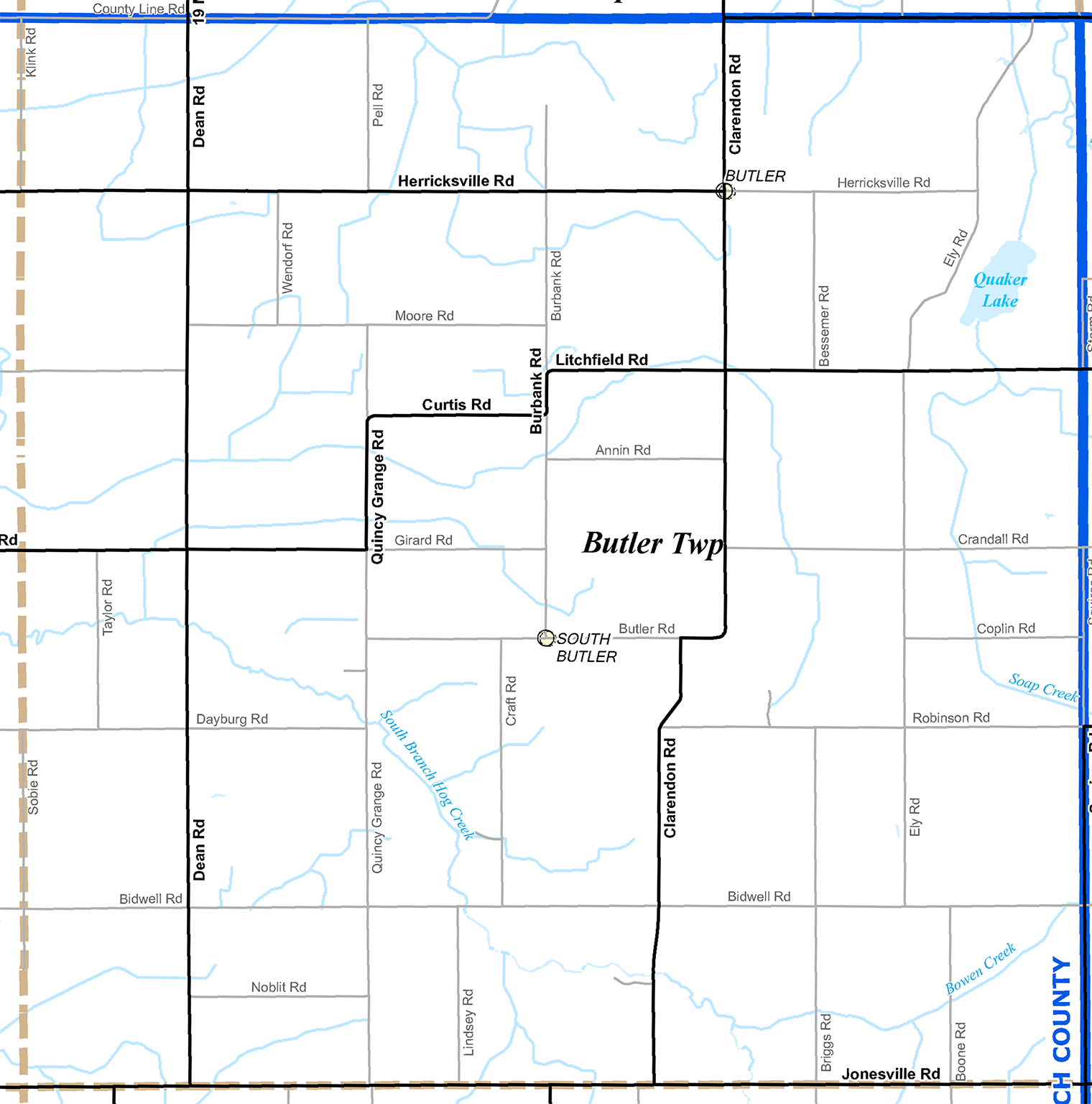 2009 Butler Township, Michigan map