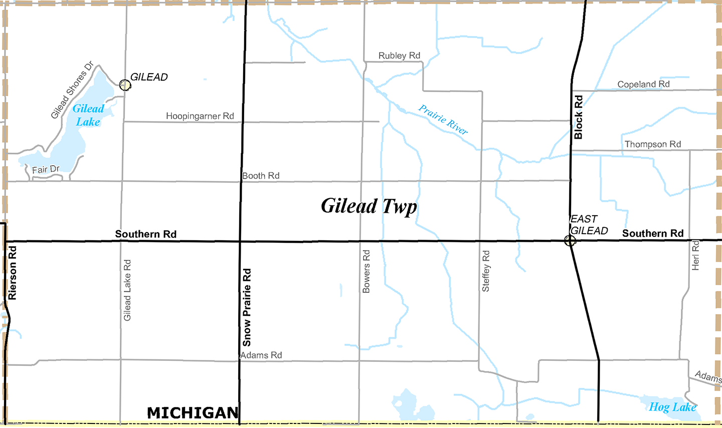2009 Gilead Township, Michigan map