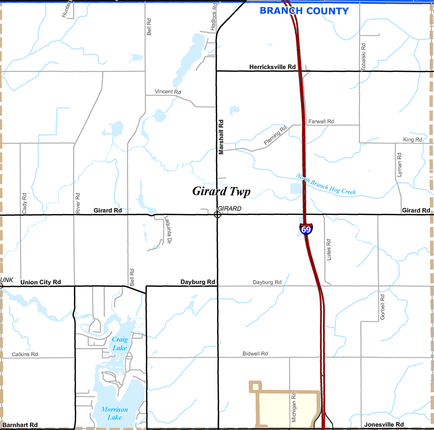 2009 Girard Township, Michigan map