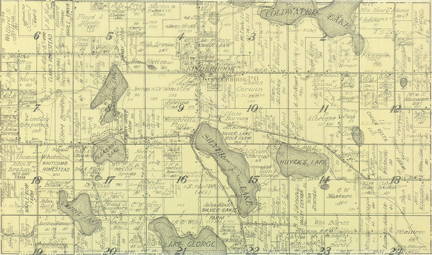 1872 Kinderhook Township, Michigan landownership map