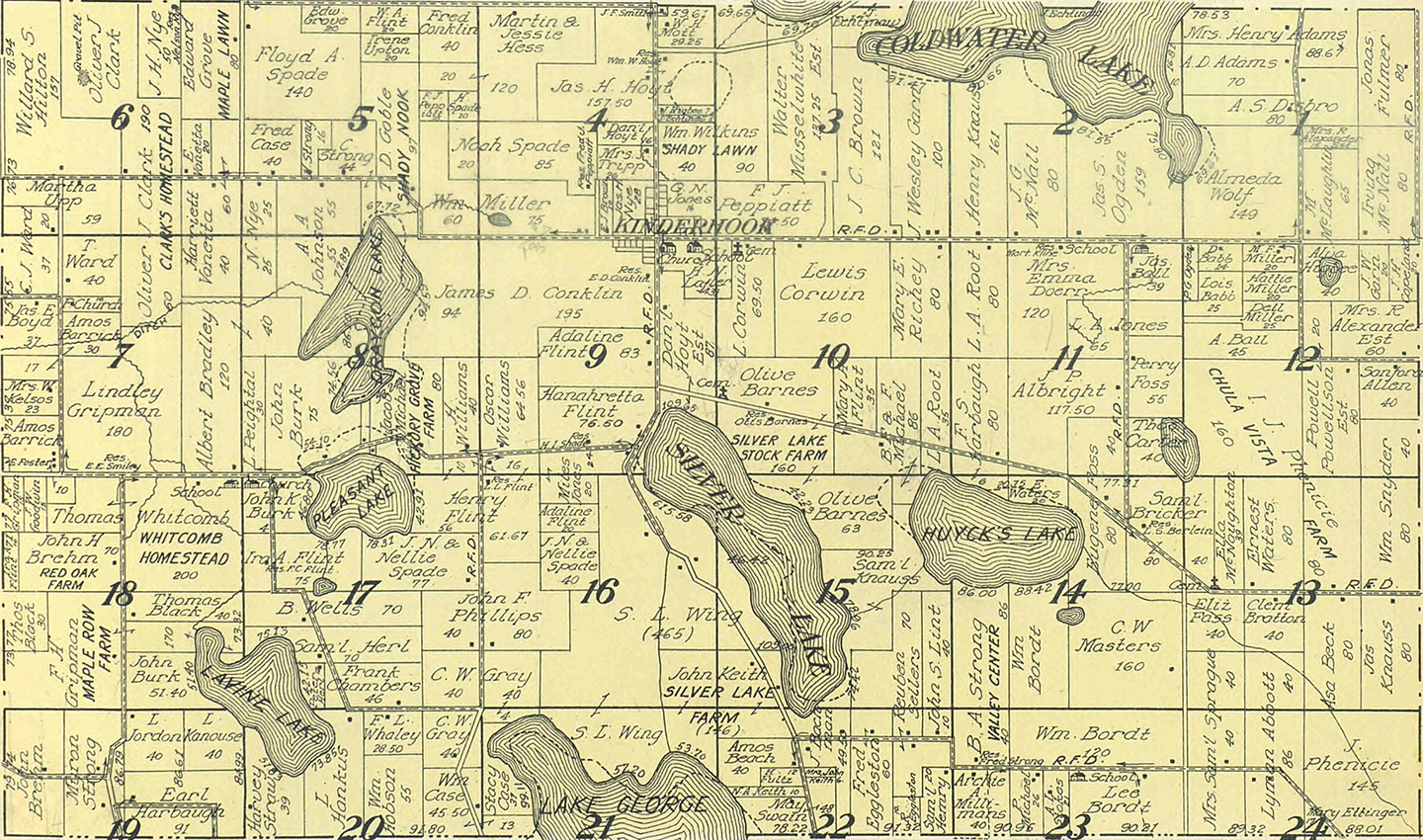 1915 Kinderhook Township, Michigan landownership map
