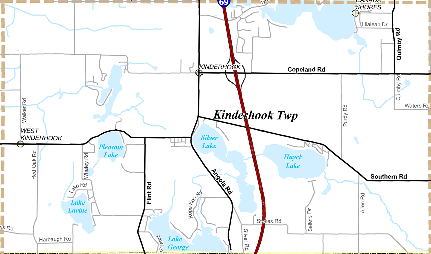 2009 Kinderhook Township, Michigan map