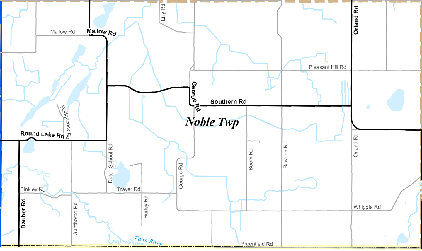 2009 Noble Township, Michigan map