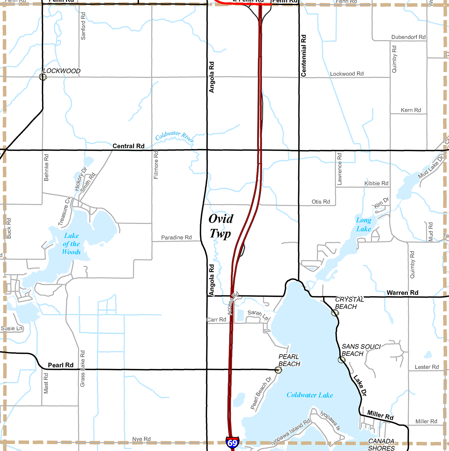 2009 Ovid Township, Michigan map