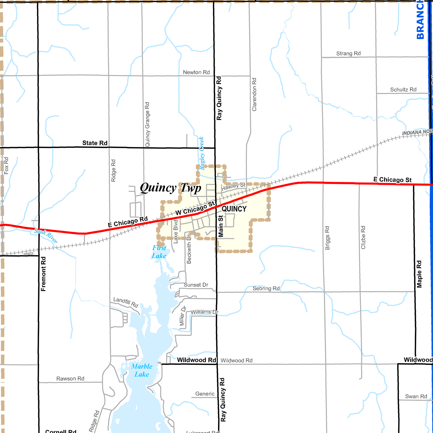 2009 Quincy Township, Michigan map