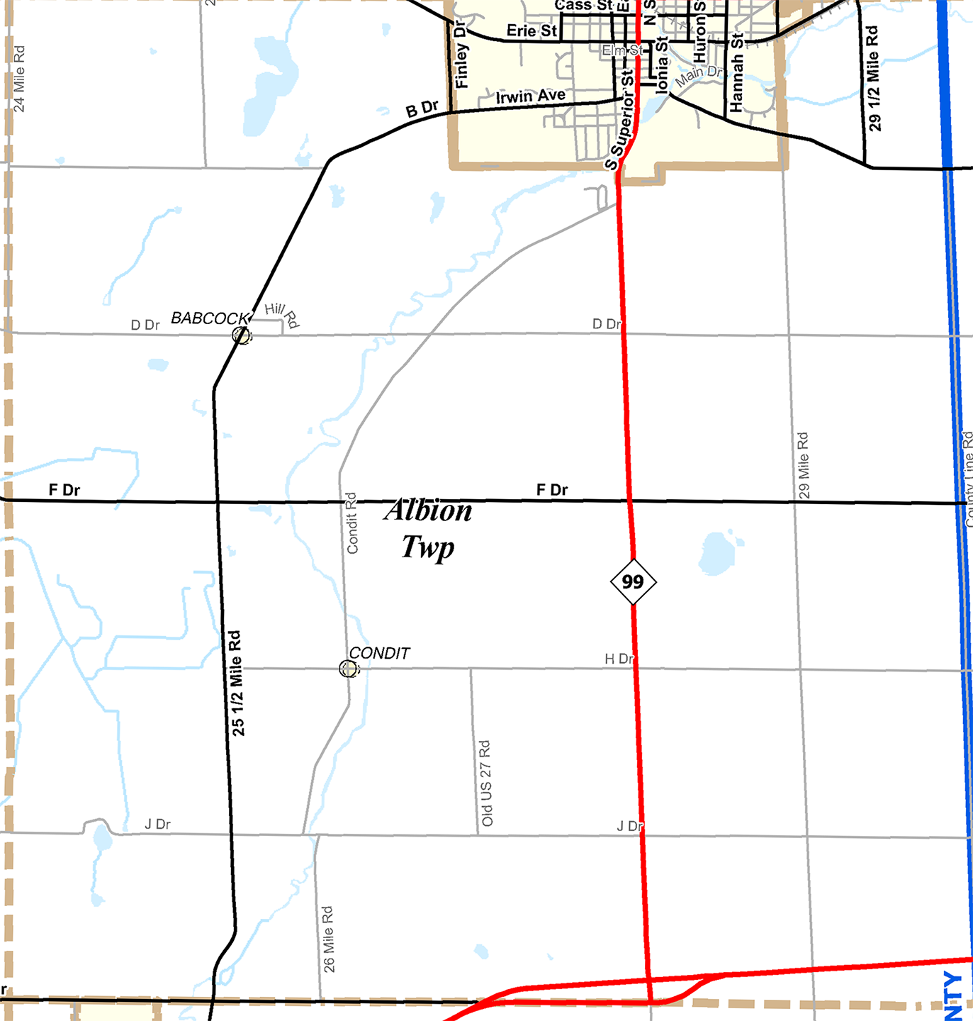 2009 Albion Township, Michigan map