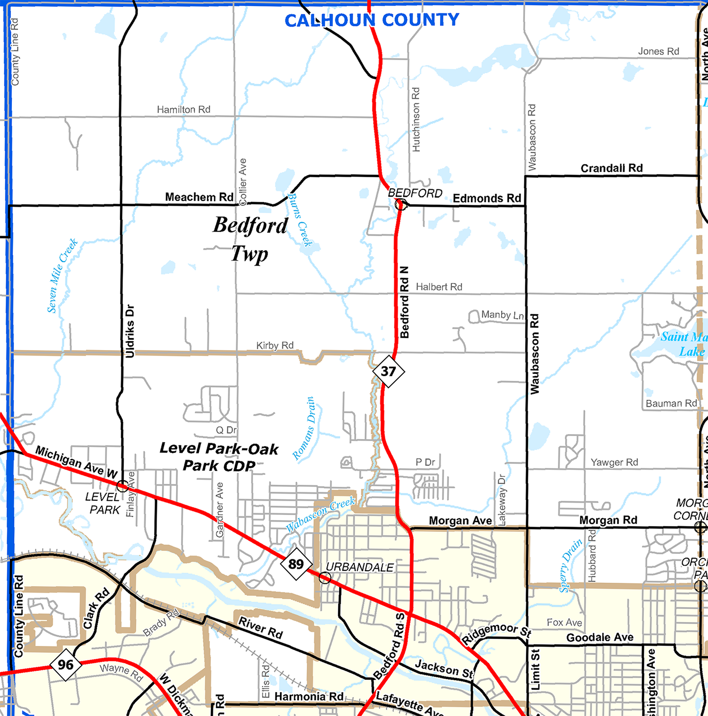 2009 Bedford Township, Michigan map